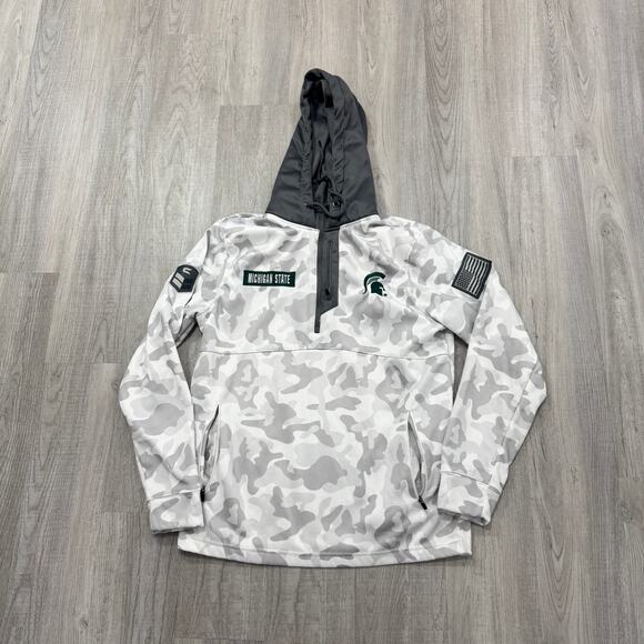 Colosseum Michigan State Sweatshirt Medium Spartans OHT Military Appreciation - Picture 1 of 9